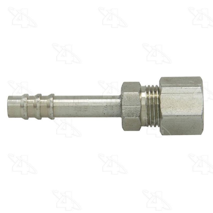 Four Seasons 17750 Straight Compression, Steel, Standard Diameter Barb and Clamp, A/C Fitting