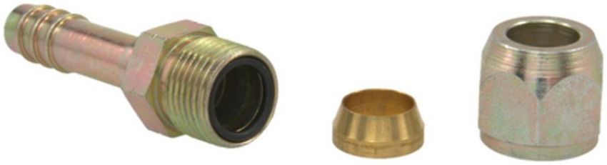 Four Seasons 17752 Straight Compression, Steel, Standard Diameter Barb and Clamp, A/C Fitting