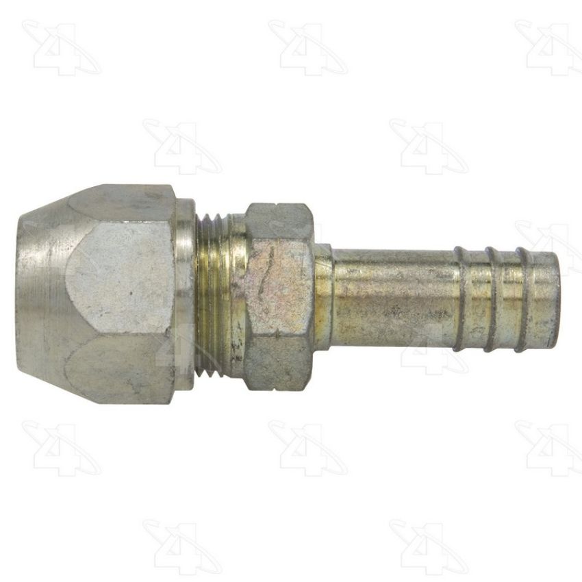 Four Seasons 17756 Straight Compression, Steel, Standard Diameter Barb and Clamp, A/C Fitting