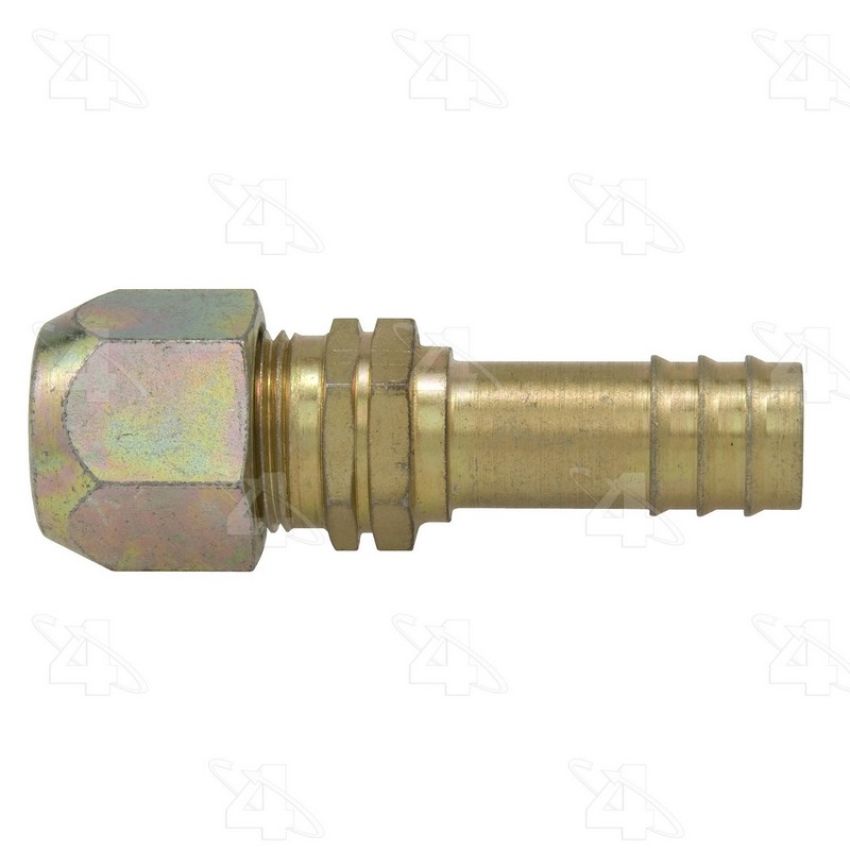 Four Seasons 17760 Straight Compression, Steel, Standard Diameter Barb and Clamp, A/C Fitting