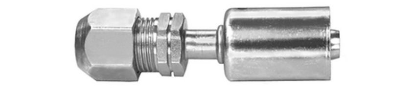 Four Seasons 17860 Straight Compression, Steel, Standard Diameter Beadlock, A/C Fitting