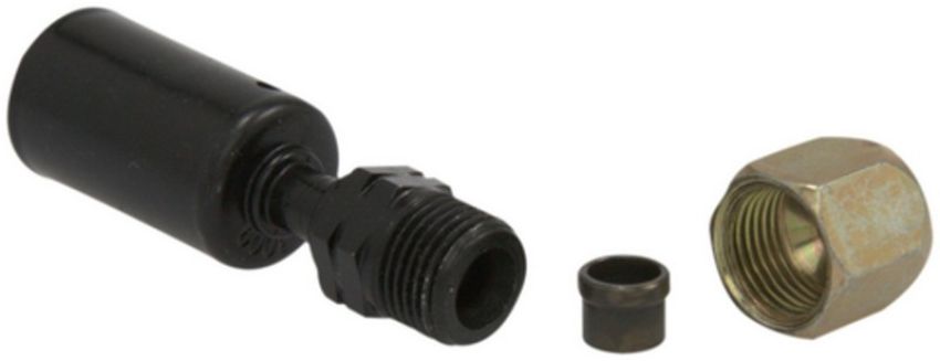 Four Seasons 17866 Straight Metric Compression, Steel, Standard Diameter Beadlock, A/C Fitting