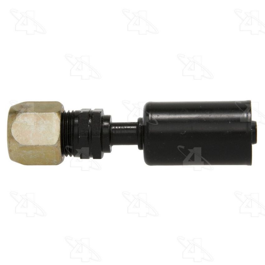 Four Seasons 17866 Straight Metric Compression, Steel, Standard Diameter Beadlock, A/C Fitting