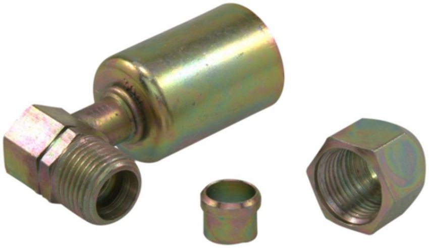 Four Seasons 17877 90 Degree Compression, Steel, Standard Diameter Beadlock, A/C Fitting