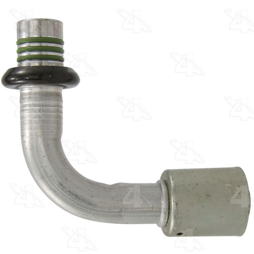 Four Seasons 17912 90 Degree Male Springlock, Aluminum, Standard Diameter Beadlock, A/C Fitting