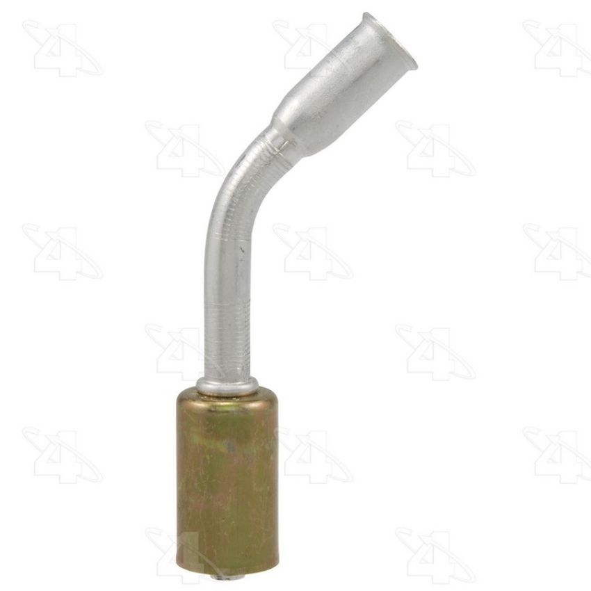 Four Seasons 17926 45 Degree Female Springlock, Aluminum, Standard Diameter Beadlock, A/C Fitting