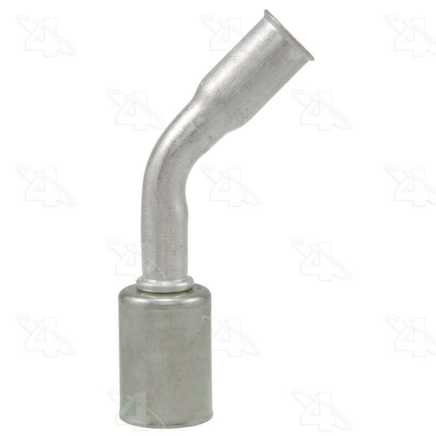 Four Seasons 17928 45 Degree Female Springlock, Aluminum, Standard Diameter Beadlock, A/C Fitting