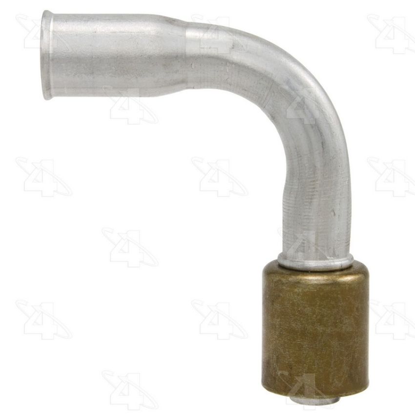 Four Seasons 17942 90 Degree Female Springlock, Aluminum, Standard Diameter Beadlock, A/C Fitting