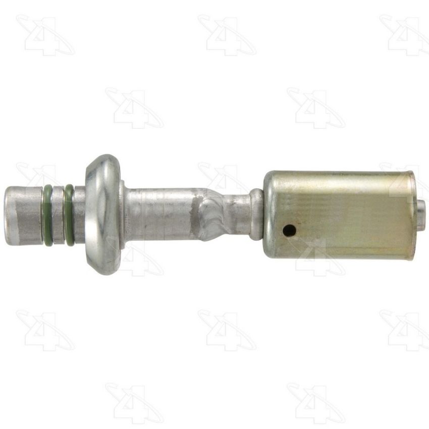 Four Seasons 17946 Straight Male Springlock, Aluminum, Standard Diameter Beadlock, A/C Fitting