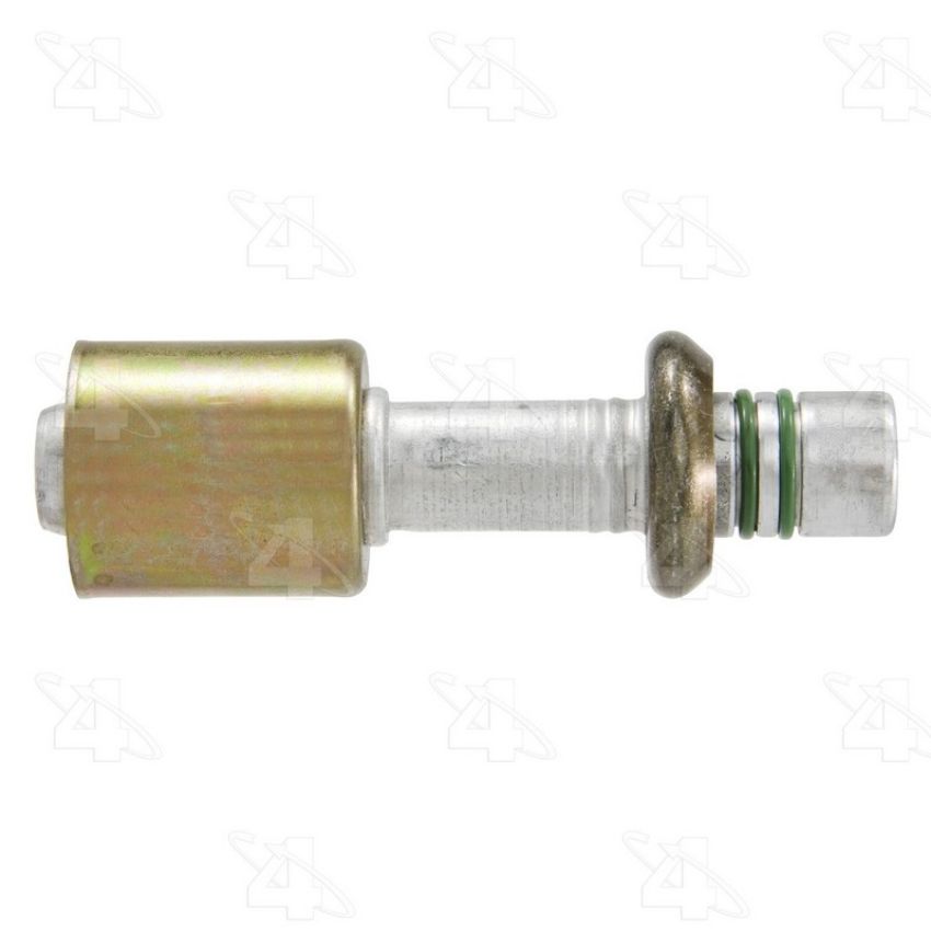 Four Seasons 17952 Straight Male Springlock, Aluminum, Standard Diameter Beadlock, A/C Fitting