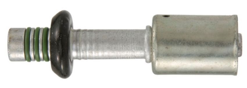 Four Seasons 17958 Straight Male Springlock, Aluminum, Standard Diameter Beadlock, A/C Fitting