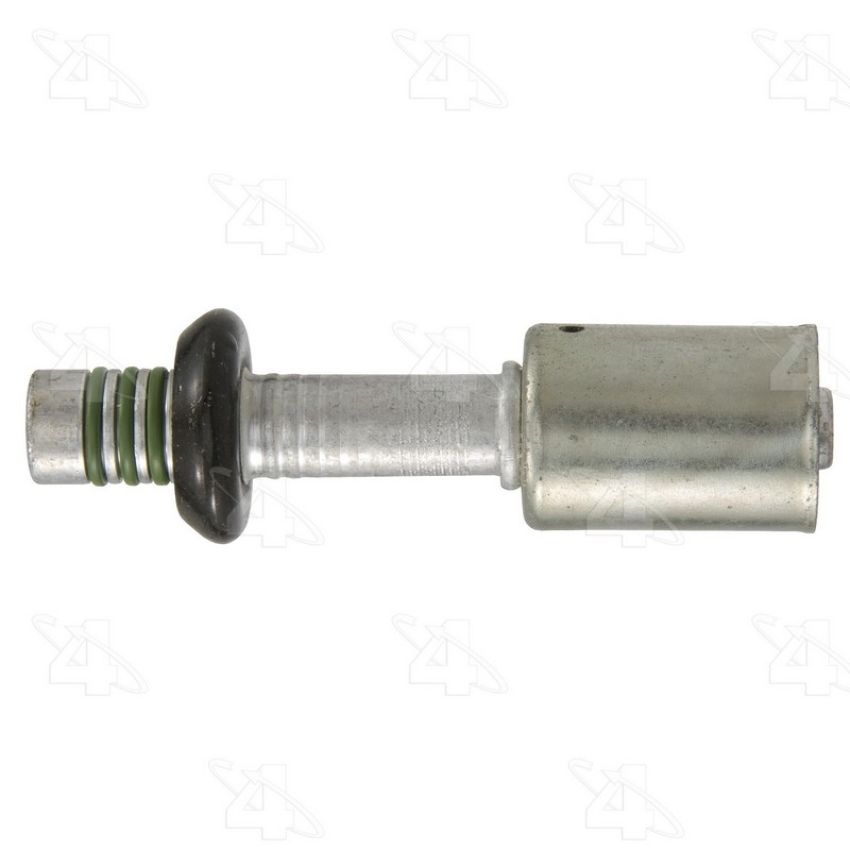 Four Seasons 17958 Straight Male Springlock, Aluminum, Standard Diameter Beadlock, A/C Fitting