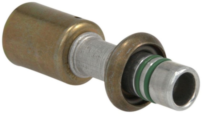 Four Seasons 17960 Straight Male Springlock, Aluminum, Standard Diameter Beadlock, A/C Fitting