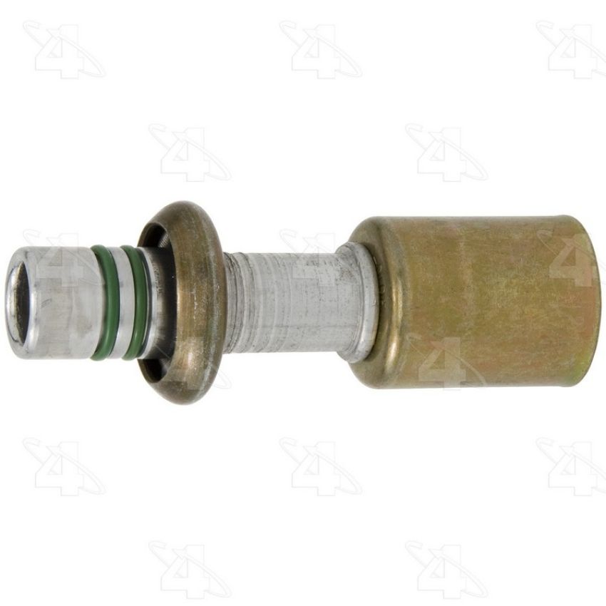 Four Seasons 17960 Straight Male Springlock, Aluminum, Standard Diameter Beadlock, A/C Fitting