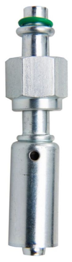 Four Seasons 18046 Straight Female O-Ring Long Pilot, Steel, Reduced Diameter Beadlock A/C Fitting