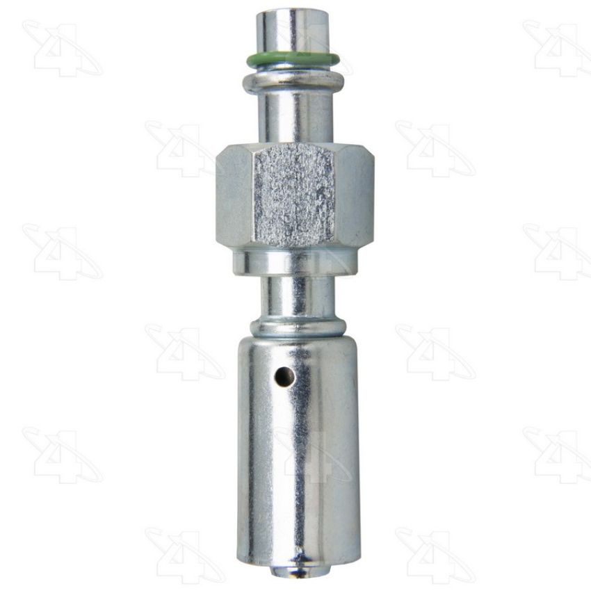 Four Seasons 18058 Straight Female O-Ring Long Pilot, Steel, Reduced Diameter Beadlock A/C Fitting