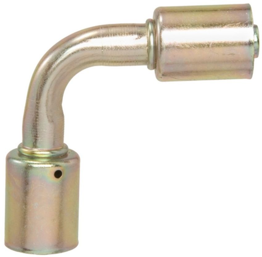 Four Seasons 18330 90 Degree In-line Splicer, Steel, Standard Diameter Beadlock A/C Fitting