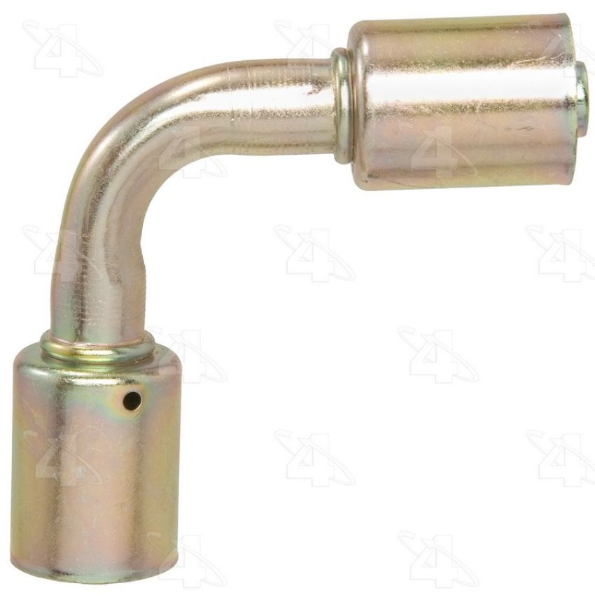 Four Seasons 18330 90 Degree In-line Splicer, Steel, Standard Diameter Beadlock A/C Fitting