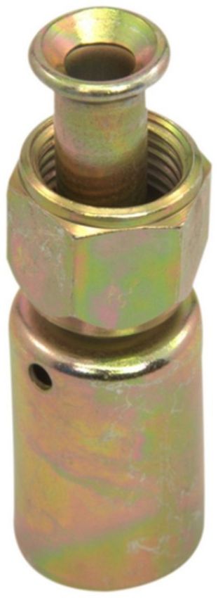 Four Seasons 18406 Straight Female Flare, Steel, Standard Diameter Beadlock, A/C Fitting