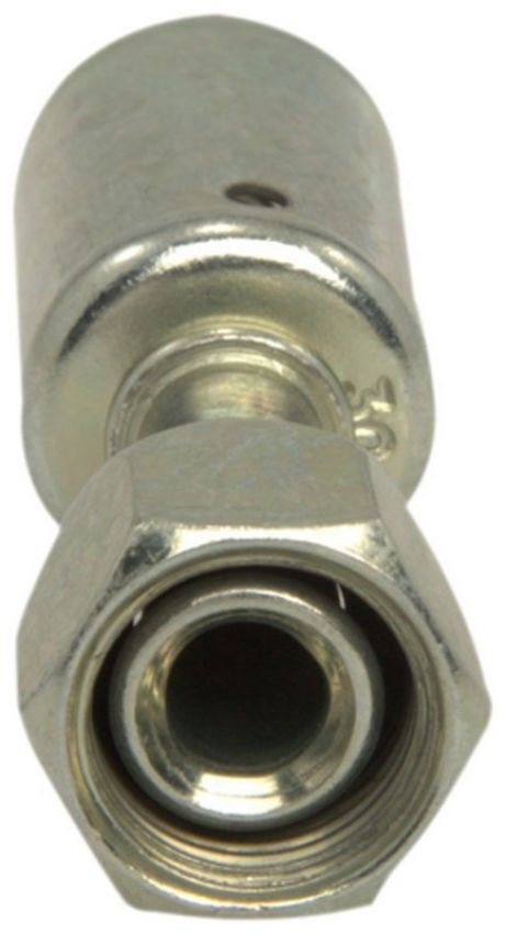 Four Seasons 18406 Straight Female Flare, Steel, Standard Diameter Beadlock, A/C Fitting