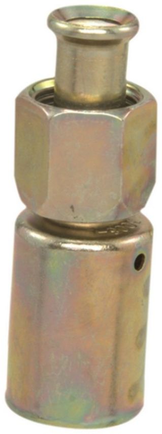 Four Seasons 18408 Straight Female Flare, Steel, Standard Diameter Beadlock, A/C Fitting
