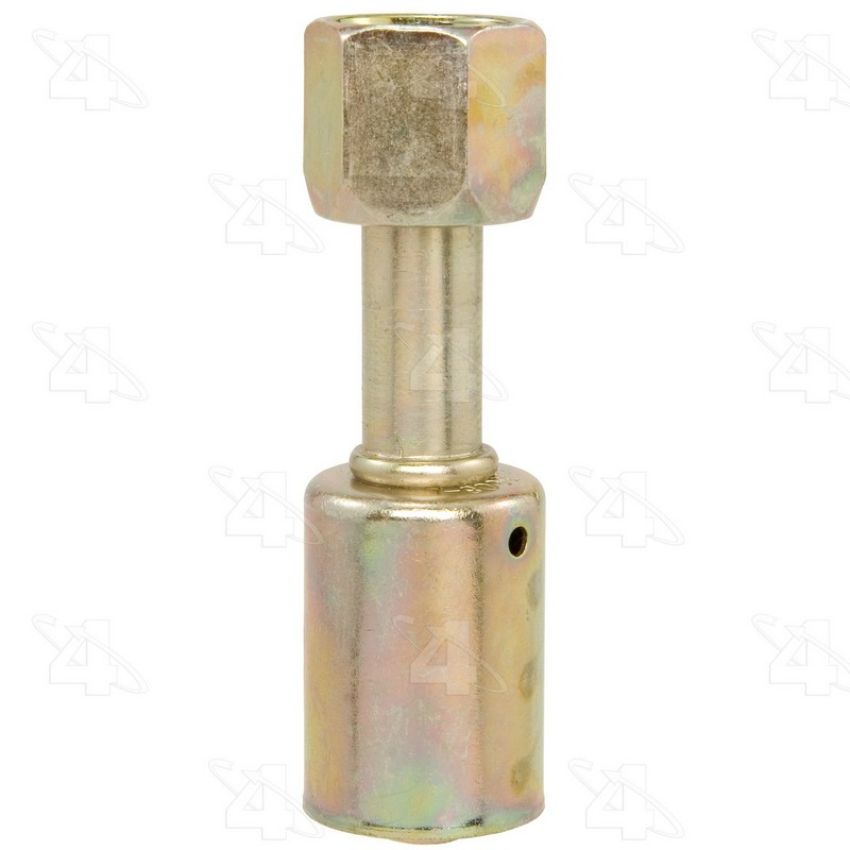 Four Seasons 18408 Straight Female Flare, Steel, Standard Diameter Beadlock, A/C Fitting