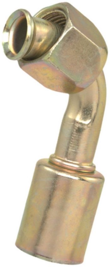 Four Seasons 18610 90 Degree Female Flare, Steel, Standard Diameter Beadlock, A/C Fitting