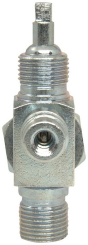 Four Seasons 18911 90 Degree Tube-O to Male Insert O-Ring with R134a Service Port, Steel, Service Valve