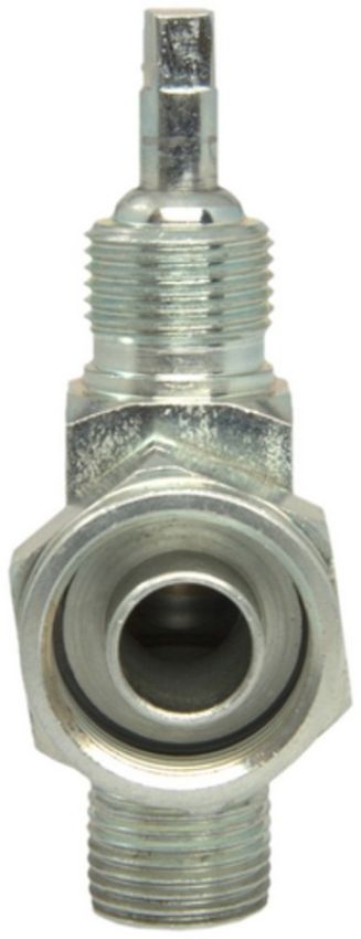 Four Seasons 18914 90 Degree Tube-O to Male Insert O-Ring with R134a Service Port, Steel, Service Valve