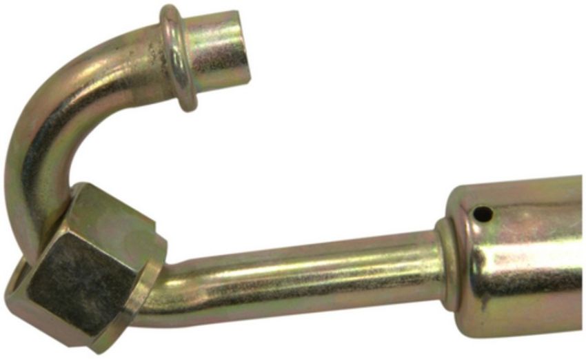 Four Seasons 18954 180 Degree Female O-Ring Long Pilot, Steel, Standard Diameter Beadlock A/C Fitting