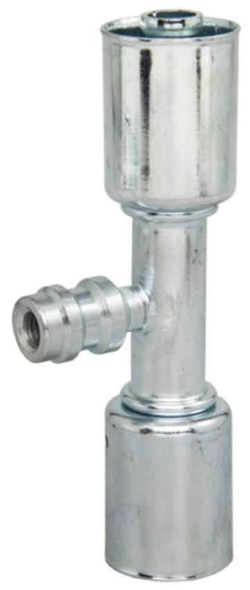 Four Seasons 18960 In-line Splicer with R134a Service Port, Steel, Standard Diameter Beadlock