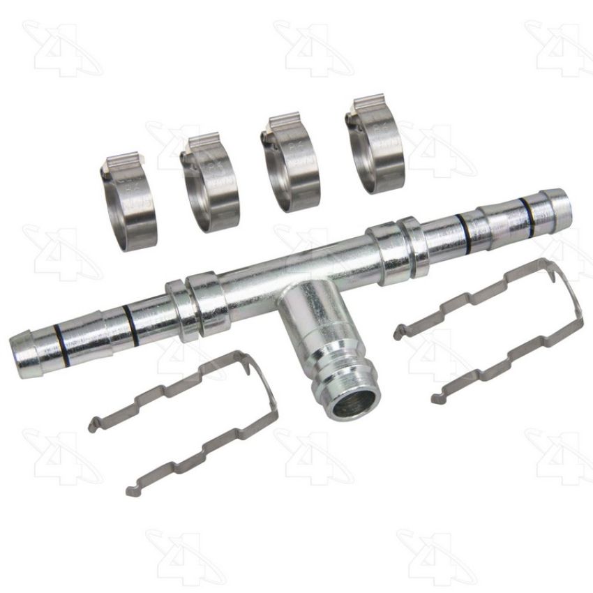 Four Seasons 19058 EZ Clip Straight A/C Splicer w/ R134a Service Port