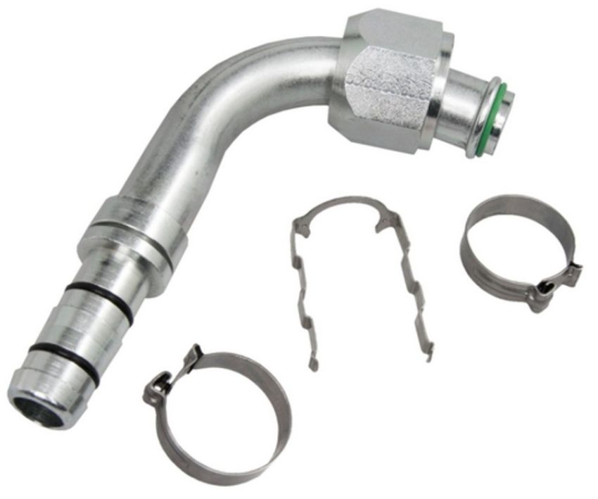 Four Seasons 19302 EZ Clip 90 Degree Female O-Ring Hose Repair Fitting Kit