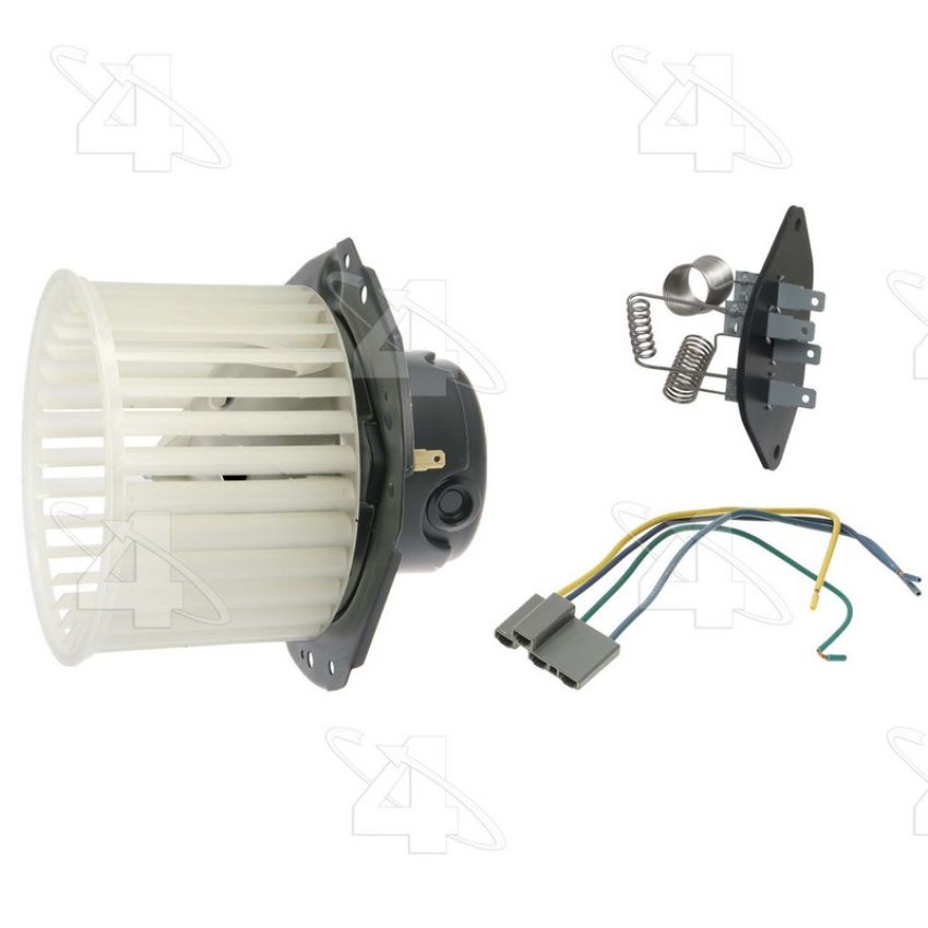 Four Seasons 35334 Flanged Vented CW Blower Motor w/ Wheel