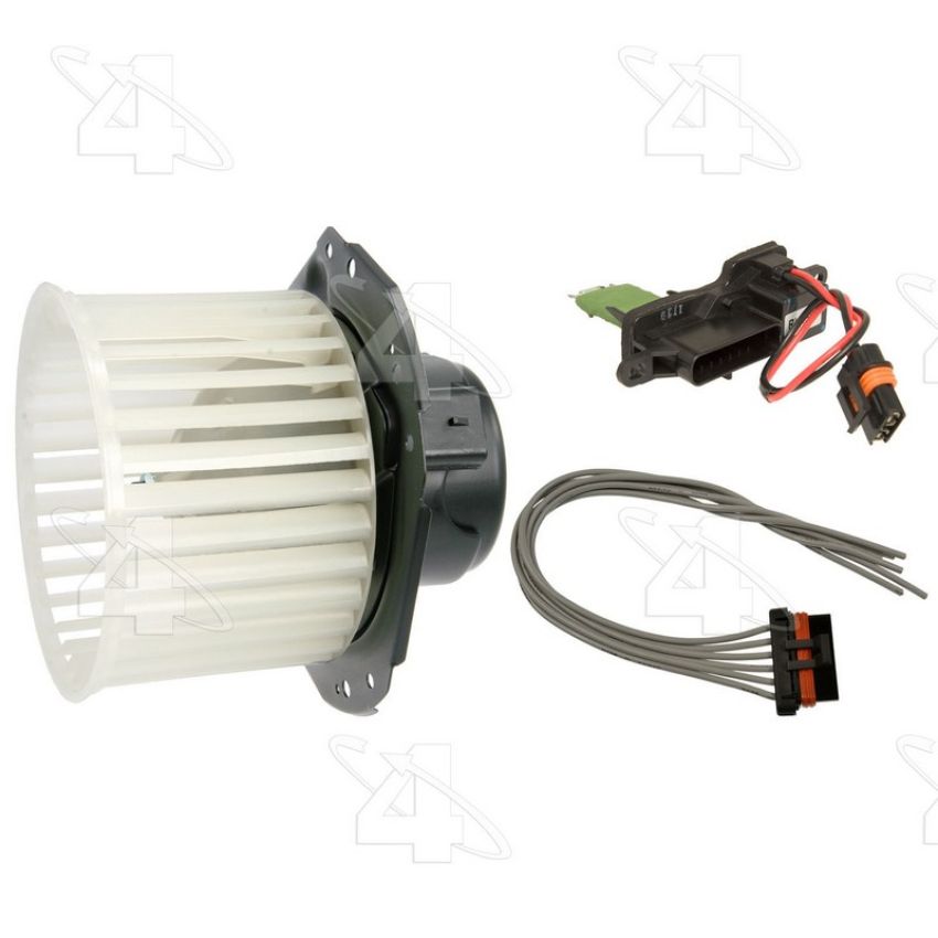 Four Seasons 35344 Flanged Vented CW Blower Motor w/ Wheel
