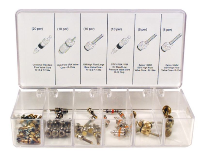 Four Seasons 59340 Service Port Valve Core Assortment