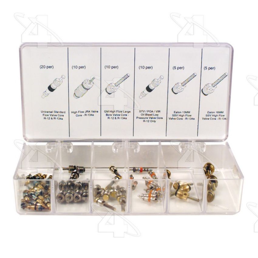 Four Seasons 59340 Service Port Valve Core Assortment