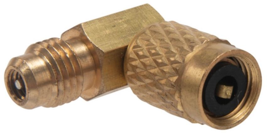 Four Seasons 59615 1/4MFx1/4FF - Swivel 90 Degree R12 Service Adapter