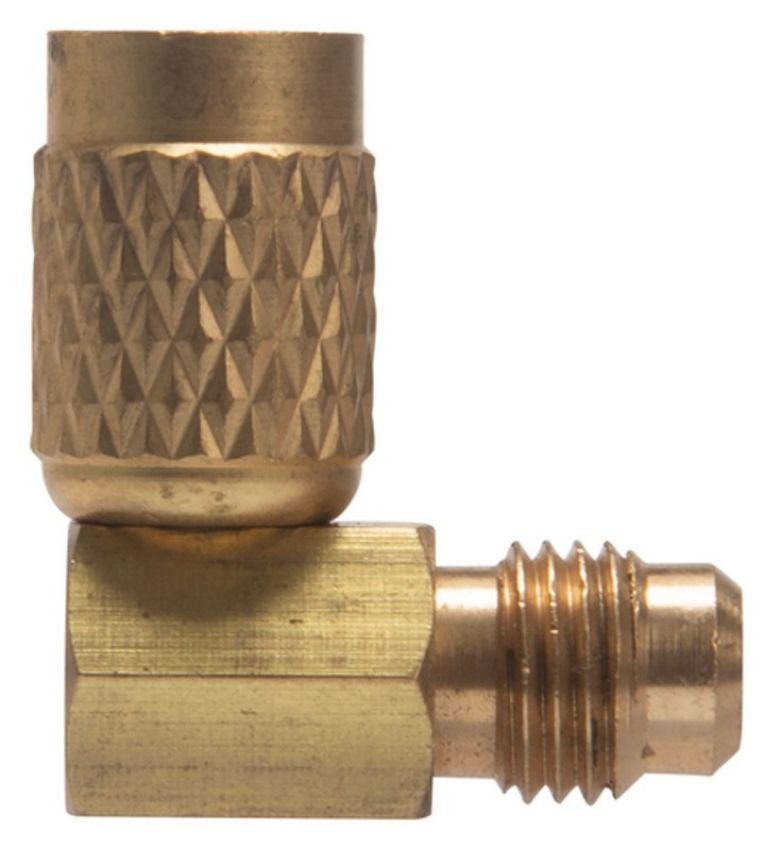 Four Seasons 59615 1/4MFx1/4FF - Swivel 90 Degree R12 Service Adapter