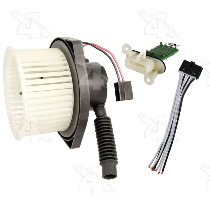 Four Seasons 75744 Flanged Vented CW Blower Motor w/ Wheel