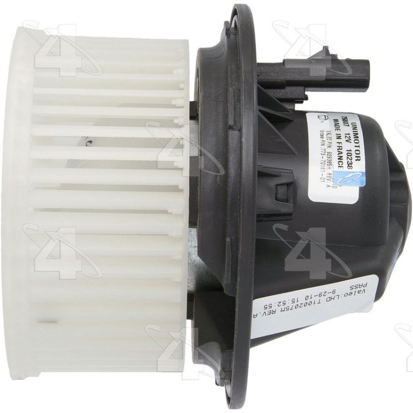 Four Seasons 75807 Flanged Vented CW Blower Motor w/ Wheel