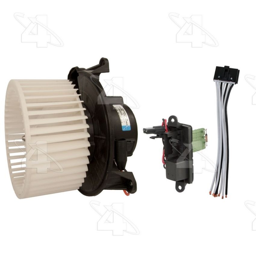Four Seasons 75886 Flanged Vented CW Blower Motor w/ Wheel