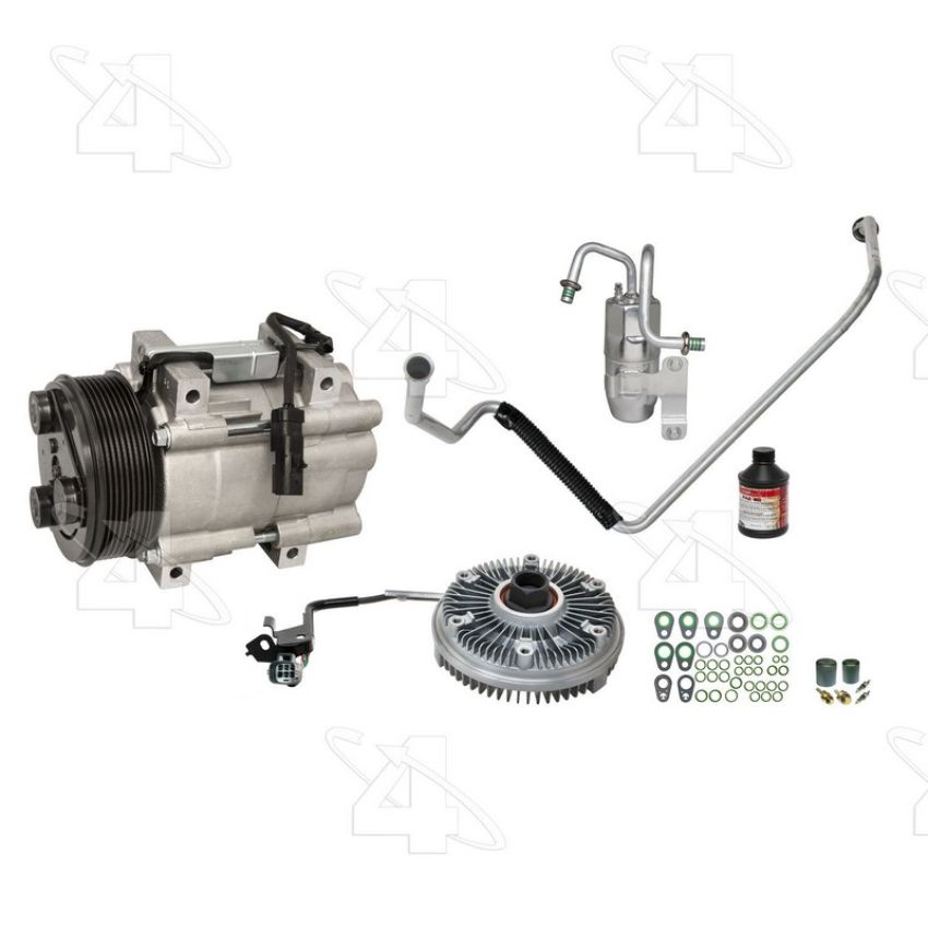 Four Seasons PSKRAM01 Dodge RAM PSP Kit with Fan Clutch w/ New Compressor