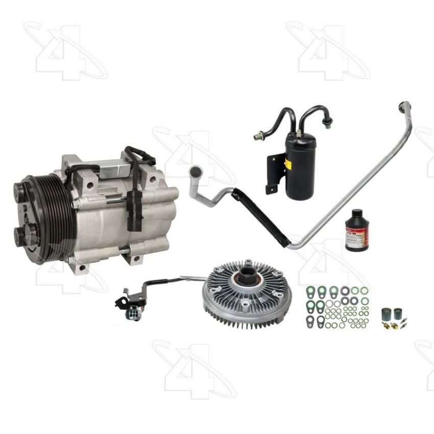 Four Seasons PSKRAM02 Dodge RAM PSP Kit with Fan Clutch w/ New Compressor