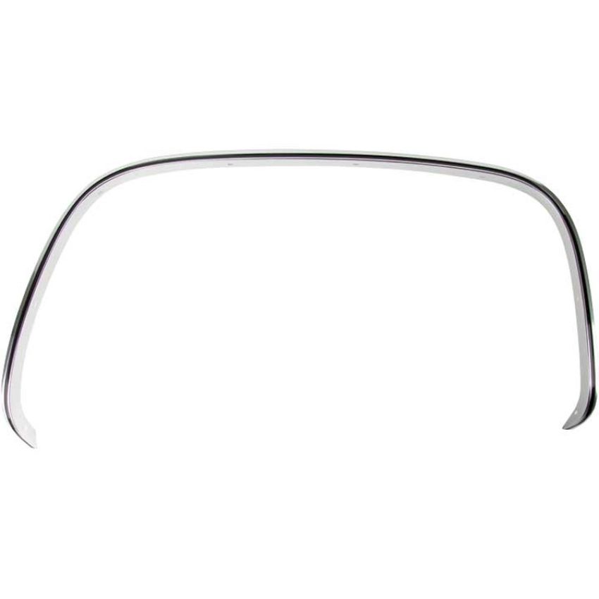 RH FRONT WHEEL WELL MLDG CHR W/ BLK INSERT CHEVY/ P/U 81-87; BLAZER/JIMMY/S UBURBAN 81-88