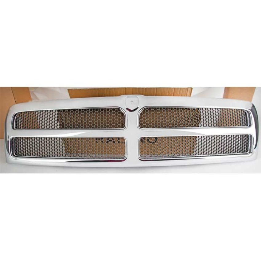 GRILLE CHR/SIL OLD STYLE DODGE P/U R1500 94-01; R2500/3500 94-02