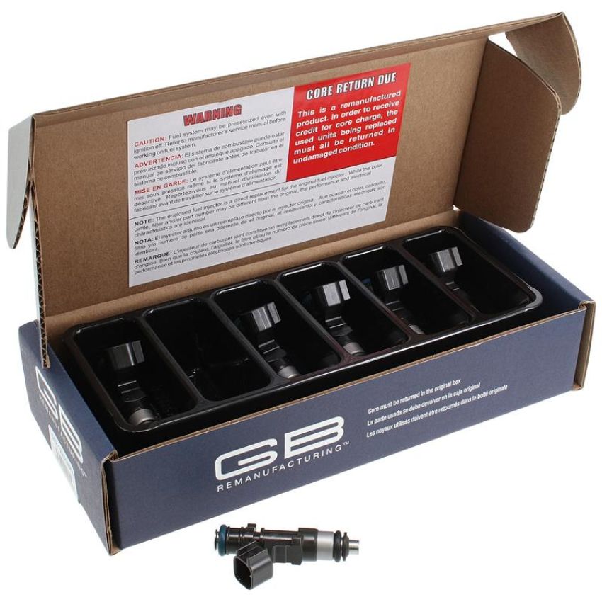 GB REMAN 812-121386PK Reman Multi Port Fuel Injector - 6 Pack