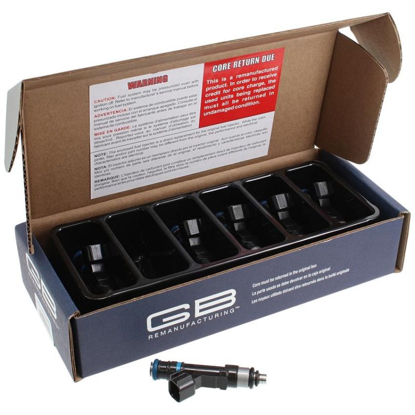 GB REMAN 812-121456PK Reman Multi Port Fuel Injector - 6 Pack