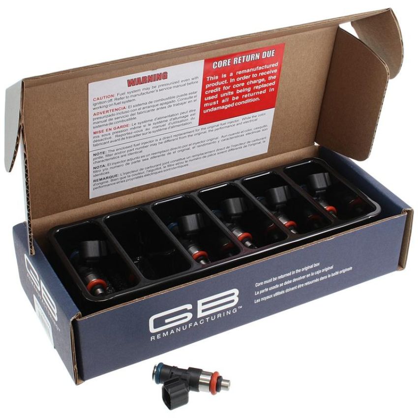 GB REMAN 842-123536PK Reman Multi Port Fuel Injector - 6 Pack