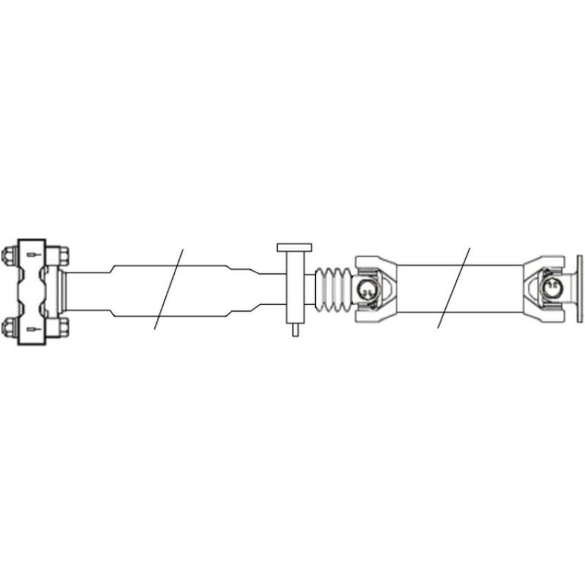GKN/LOEBRO GKNP20033 Propshaft two piece